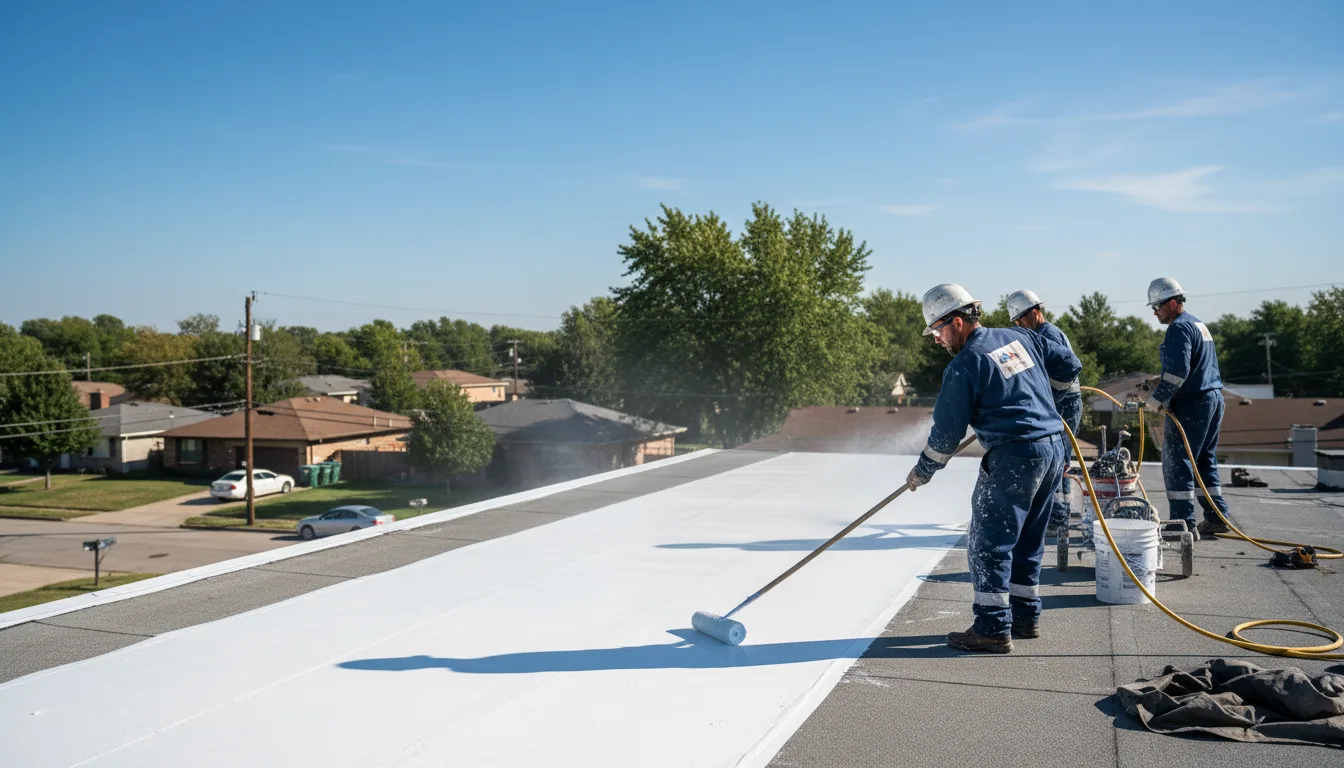 Commercial roof coating in Lynnville, IN near me